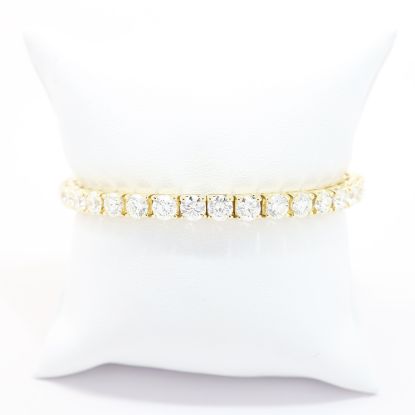 Picture of 14k Yellow Gold Brilliant Diamond Tennis Bracelet