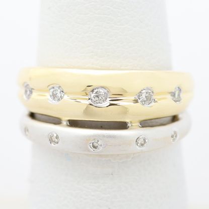 Picture of 14k Two Tone Gold Diamond Ring