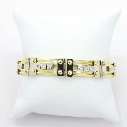 Picture of 18k Two Tone Gold Sliding Diamond Bracelet