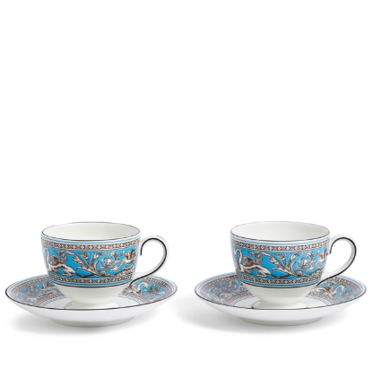 Picture of New Tea Cup & Saucer, set of 2