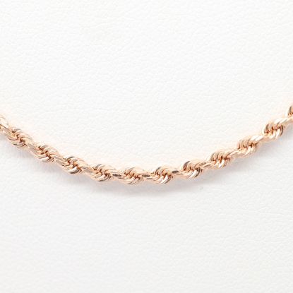 Picture of 14k Rose Gold Rope Link Chain