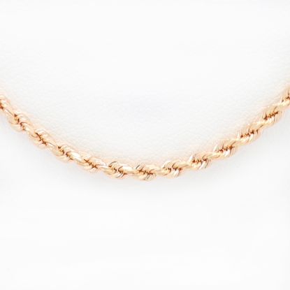 Picture of 14k Rose Gold Rope Link Chain