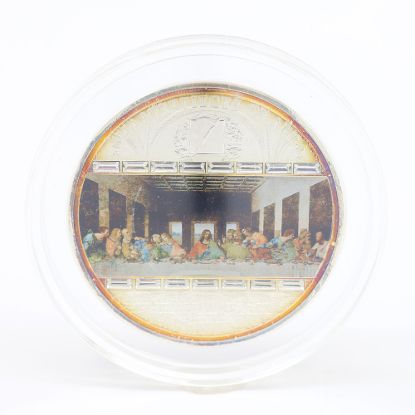 Picture of Cook Islands 2008 - Masterpieces of Art "Last Supper"  Leonardo da Vinci  3 Oz. Silver Coin