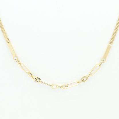 Picture of 14k Yellow Gold Rectangular Link Chain
