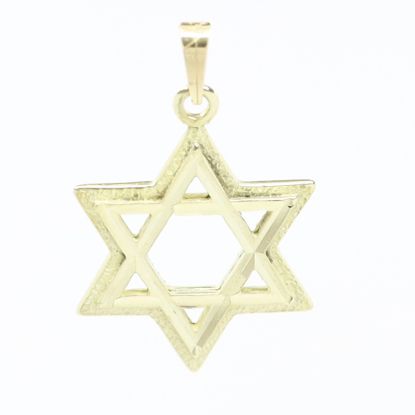 Picture of 14k Yellow Gold Star of David Pendant