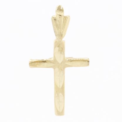 Picture of 14k Yellow Gold Small Cross Pendant