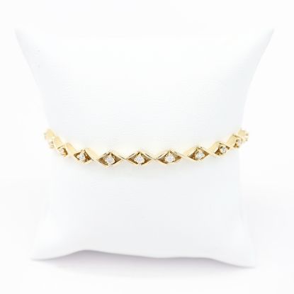Picture of 14k Yellow Gold Diamond Bracelet