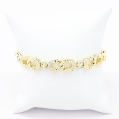 Picture of 14k Yellow Gold Diamond Bracelet