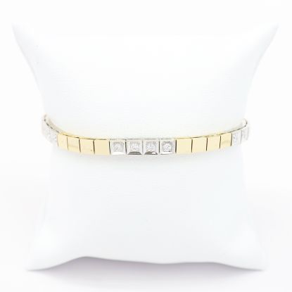 Picture of 14k Two Tone Gold Add-A-Diamond Style Bracelet