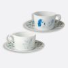 Picture of New Set of 2 Breakfast Cups & Saucers 8.5 oz