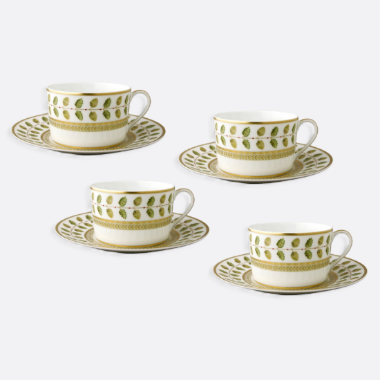 Picture of New Set of 4 Tea Cups & Saucers 5 oz