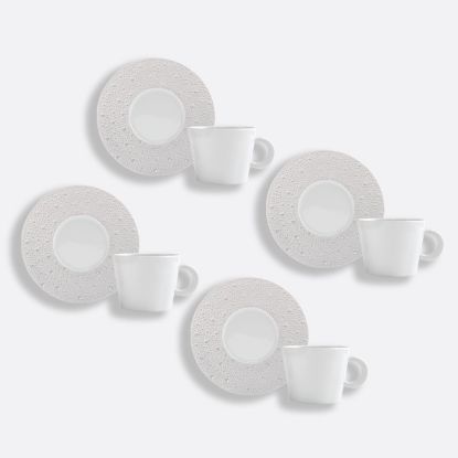 Picture of New Set of 4 Tea Cups & Saucers 5.6 oz