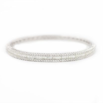 Picture of 18k White Gold Diamond Bangle