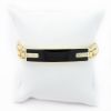 Picture of 14k Yellow Gold Onyx & Diamond Bar Bracelet