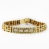 Picture of 14k Yellow Gold Diamond Nugget Bracelet