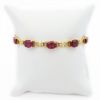 Picture of 14k Yellow Gold Rhodolite Garnet Bracelet