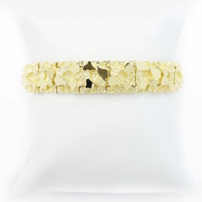 Picture of 14k Yellow Gold Nugget Bracelet