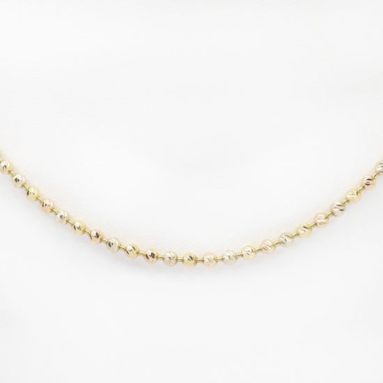 Picture of 18k Yellow Gold Bead Chain