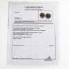 Picture of 18k White Gold Round Peridot & Diamond Halo Stud Earrings