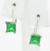 Picture of 14k White Gold Tsavorite Garnet Earrings