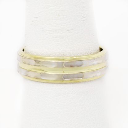 Picture of 14k Two Tone Gold Ring Band