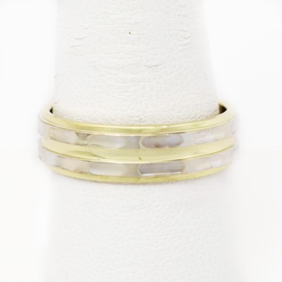 Picture of 14k Two Tone Gold Ring Band