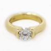 Picture of 18k Yellow Gold Brilliant Solitaire Diamond Ring