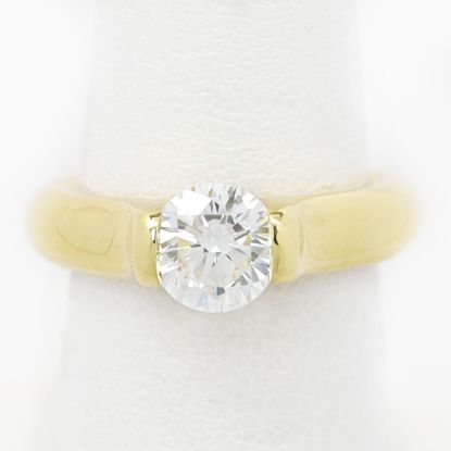 Picture of 18k Yellow Gold Brilliant Solitaire Diamond Ring