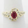 Picture of 14k Yellow Gold Ruby & Diamond Ring