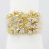 Picture of 14k Yellow Gold Diamond Nugget Ring