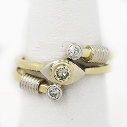 Picture of 14k Two Tone Gold Diamond Ring