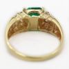 Picture of 14k Yellow Gold Emerald & Diamond Ring