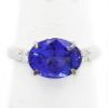 Picture of 14k White Gold Tanzanite & Diamond Ring