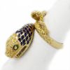 Picture of 18k Yellow Gold Enamel Snake Ring