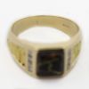Picture of 14k Yellow Gold Black Gold in Quartz, Nugget & Diamond Ring
