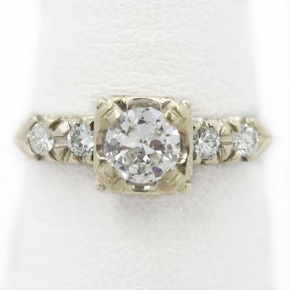 Picture of Vintage 14k White Gold Diamond Ring