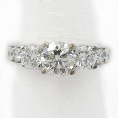 Picture of 14 White Gold Brilliant Diamond Ring