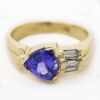 Picture of 14k Yellow Gold Tanzanite & Diamond Ring