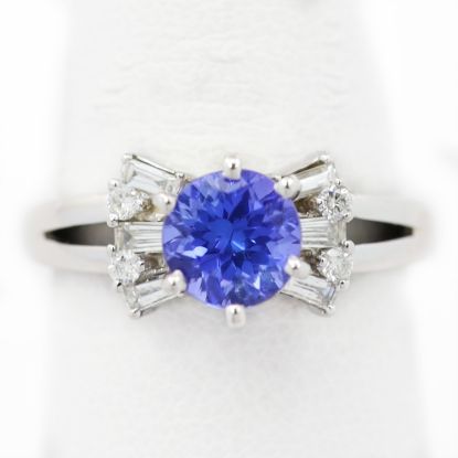 Picture of 18k White Gold Tanzanite & Diamond Ring