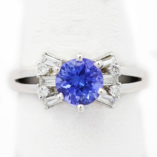 Picture of 18k White Gold Tanzanite & Diamond Ring