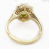 Picture of 14k Yellow Gold Oval Peridot & Diamond Halo Ring