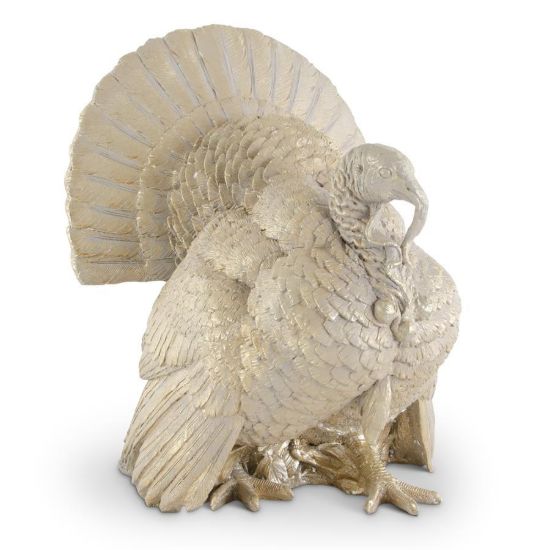 Picture of Soft Gold Turkey Centerpiece Figurine