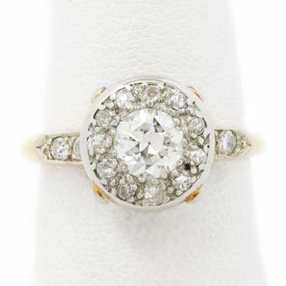 Picture of Vintage 14k Two Tone Gold Diamond Ring