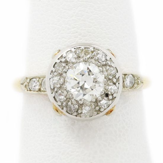 Picture of Vintage 14k Two Tone Gold Diamond Ring