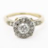 Picture of Vintage 14k Two Tone Gold Diamond Ring