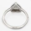 Picture of 14k White Gold Brilliant Triangle Cut Diamond Halo Ring