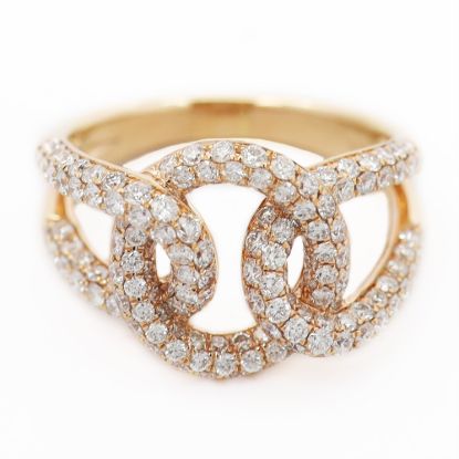 Picture of 18k Rose Gold Diamond Ring