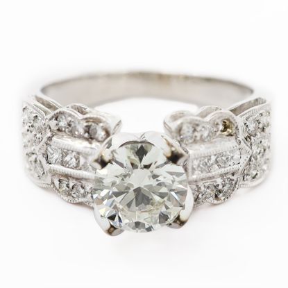 Picture of 18k White Gold Brilliant Diamond Ring