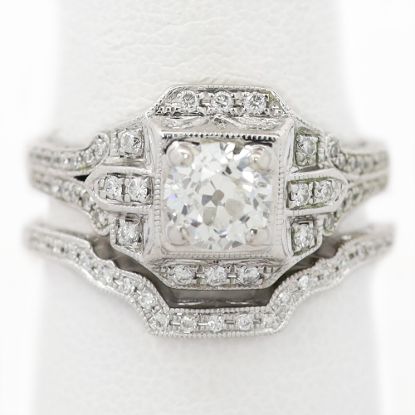Picture of 14k White Gold Diamond Bridal Set