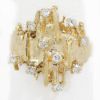 Picture of 14k Yellow Gold Diamond Nugget Ring